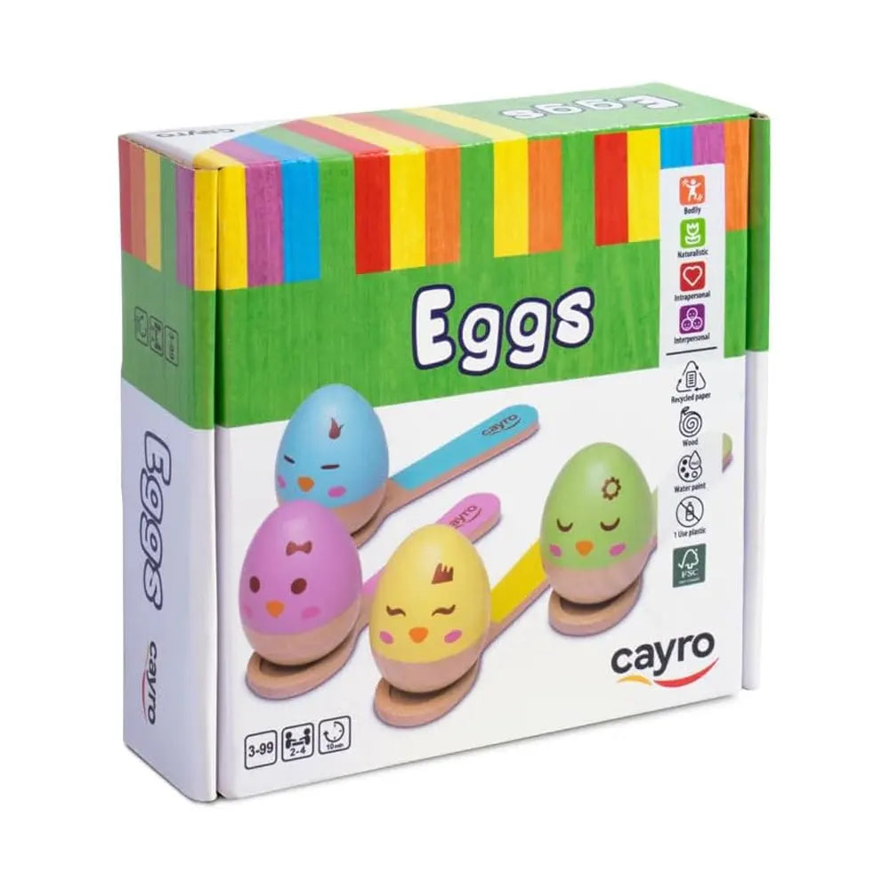 Cayro Juego de equilibrio Huevos de madera – 3A+