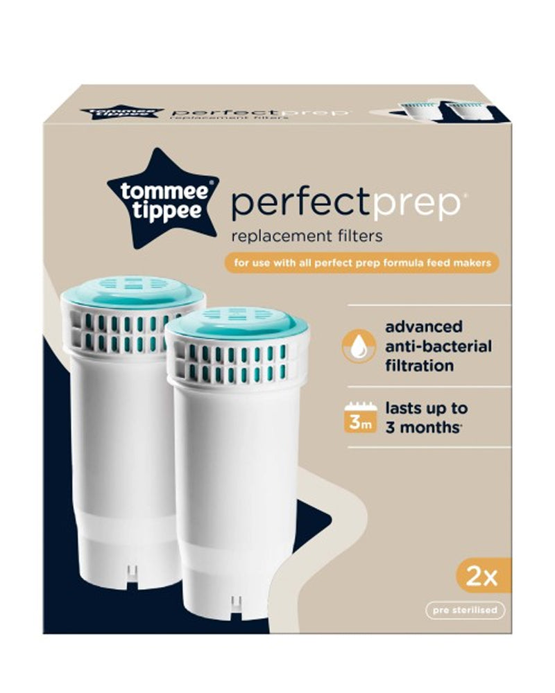 Tommee Tippee Paquete de 2 filtros de repuesto para un preparador de biberones perfecto