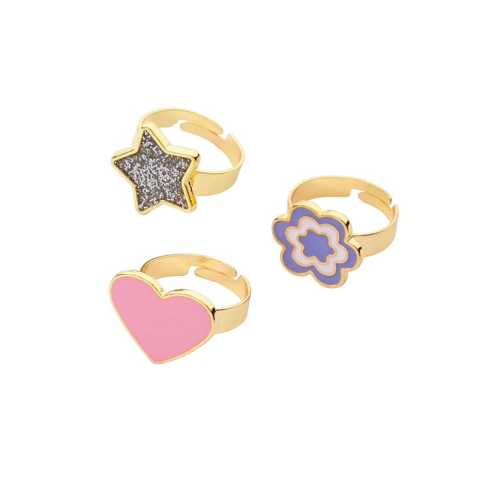 Juego de 3 anillos Carter's - Multicolor