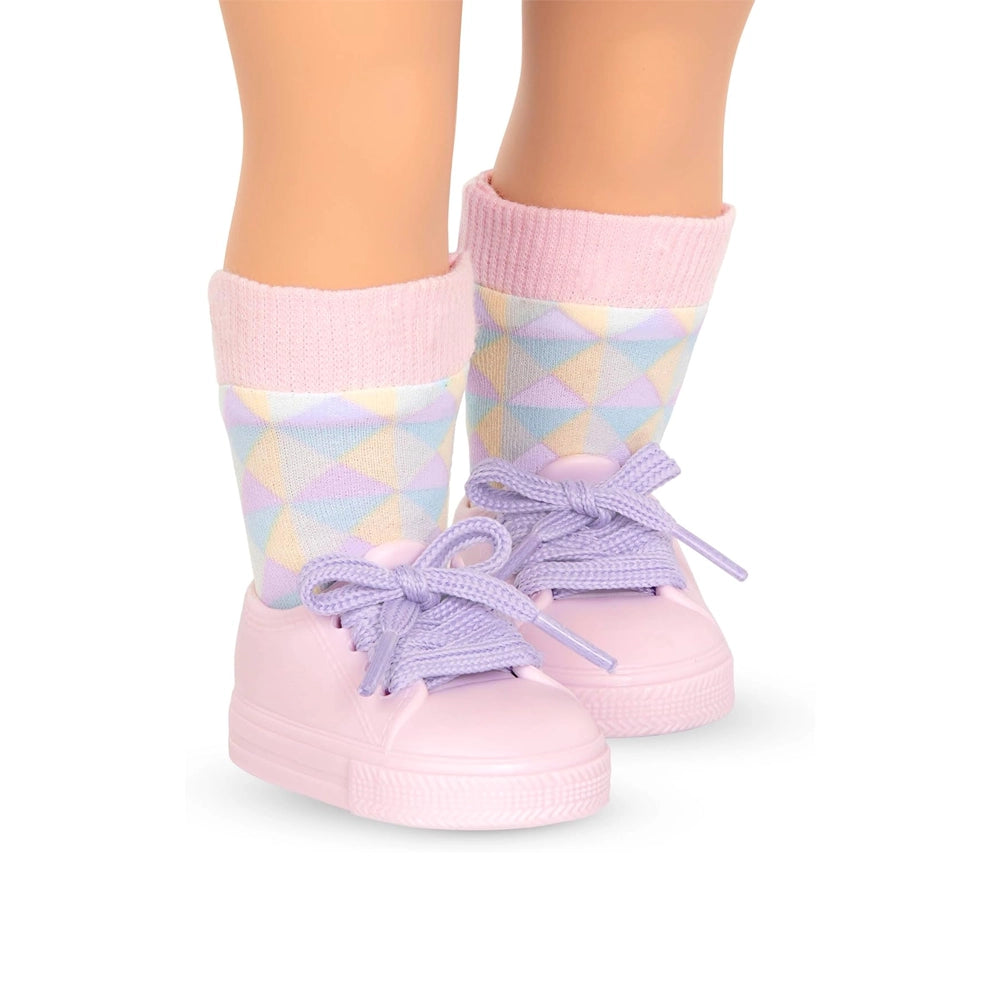Our Generation 18-inch Doll with Jumper Dress 3Y+ - Naty