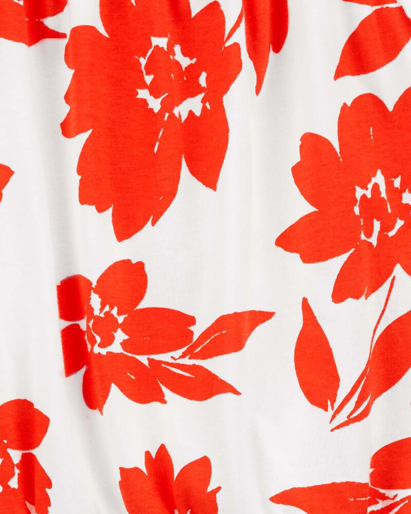 Haut Smocké Fleuri Carter's - Rouge & Blanc