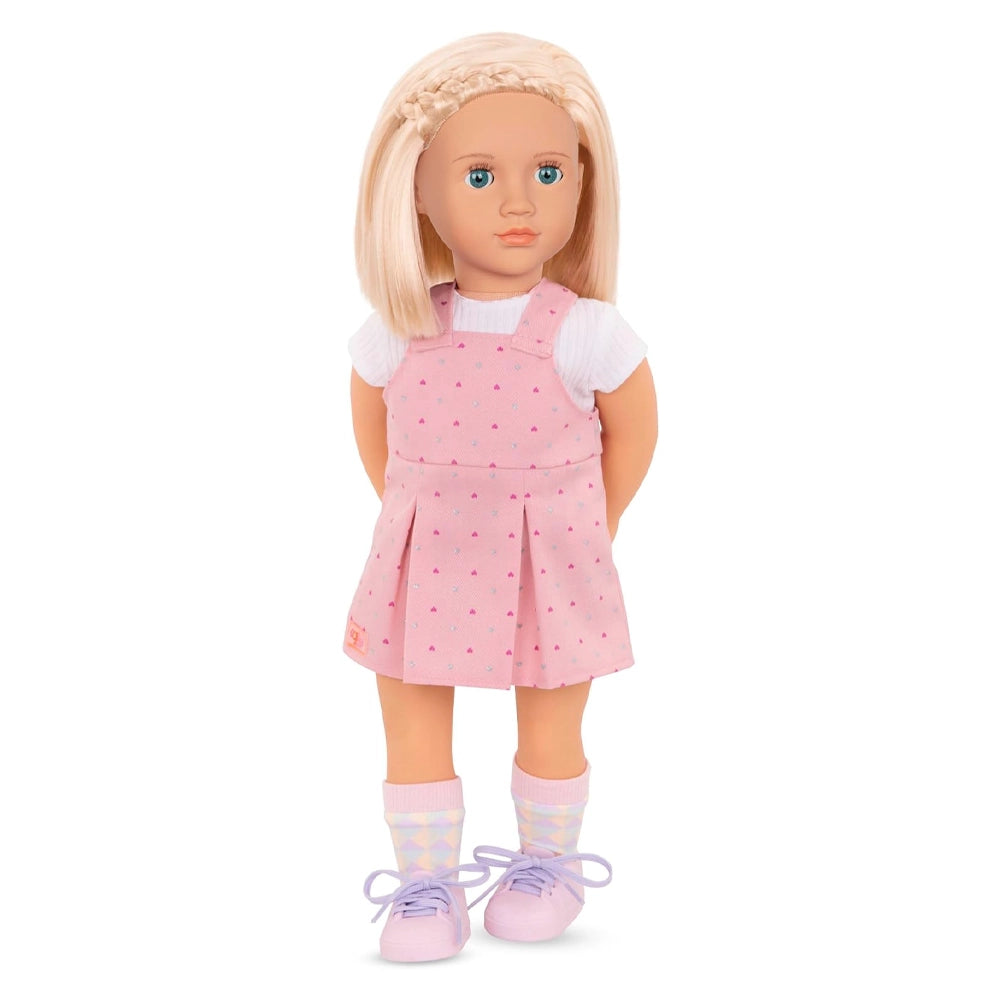 Our Generation 18-inch Doll with Jumper Dress 3Y+ - Naty