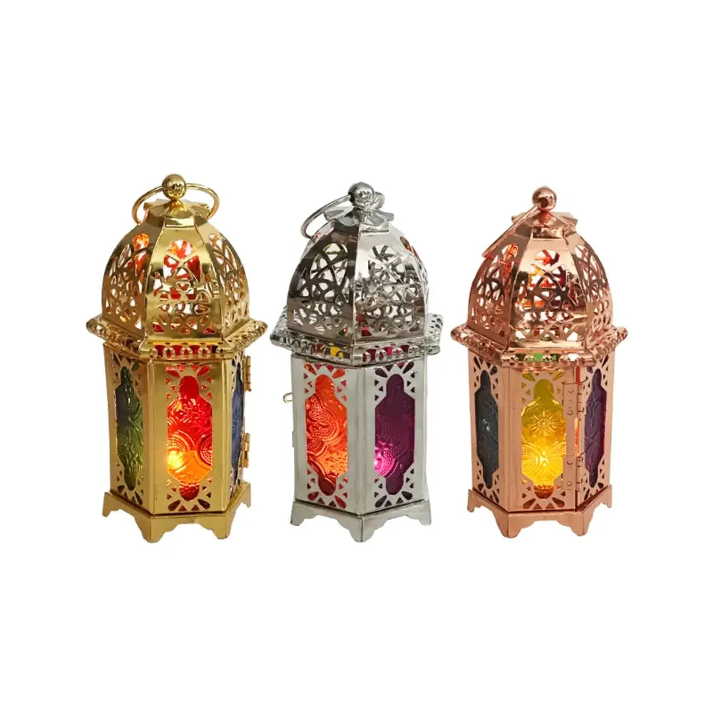 Farol de Metal 7x16 cm - Plateado