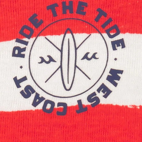 Barboteuse Rayée à Boutons-Pression Carter's - Rouge