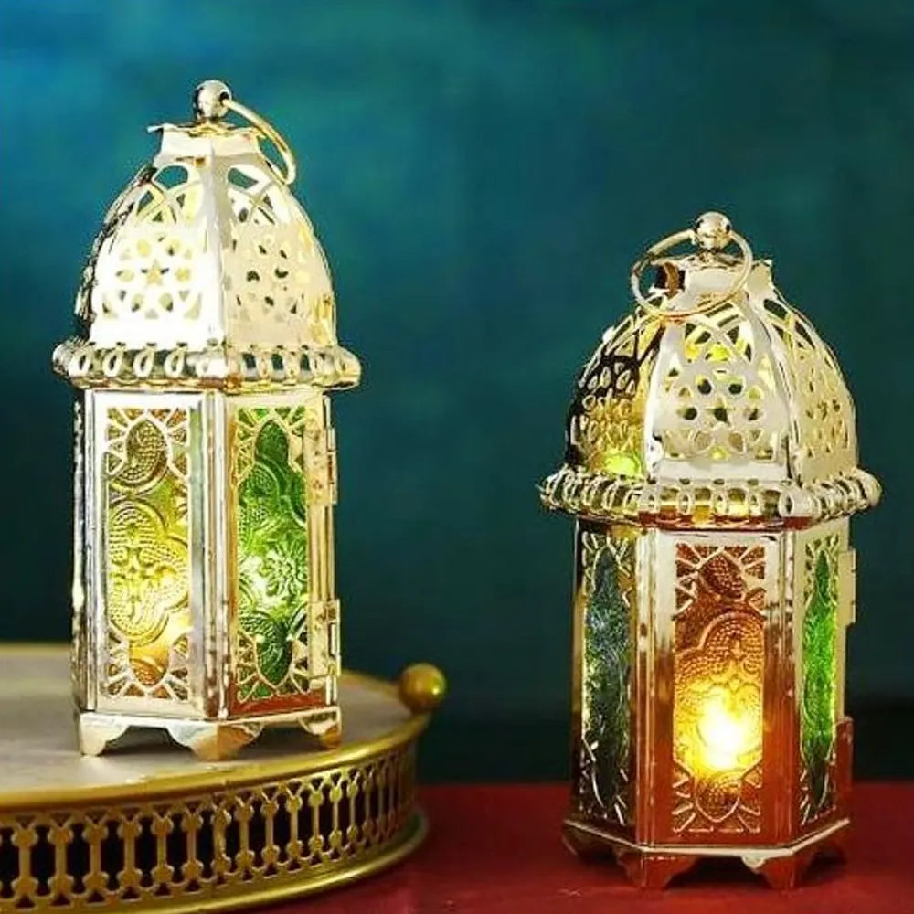 Farol de Metal 7x16 cm - Plateado