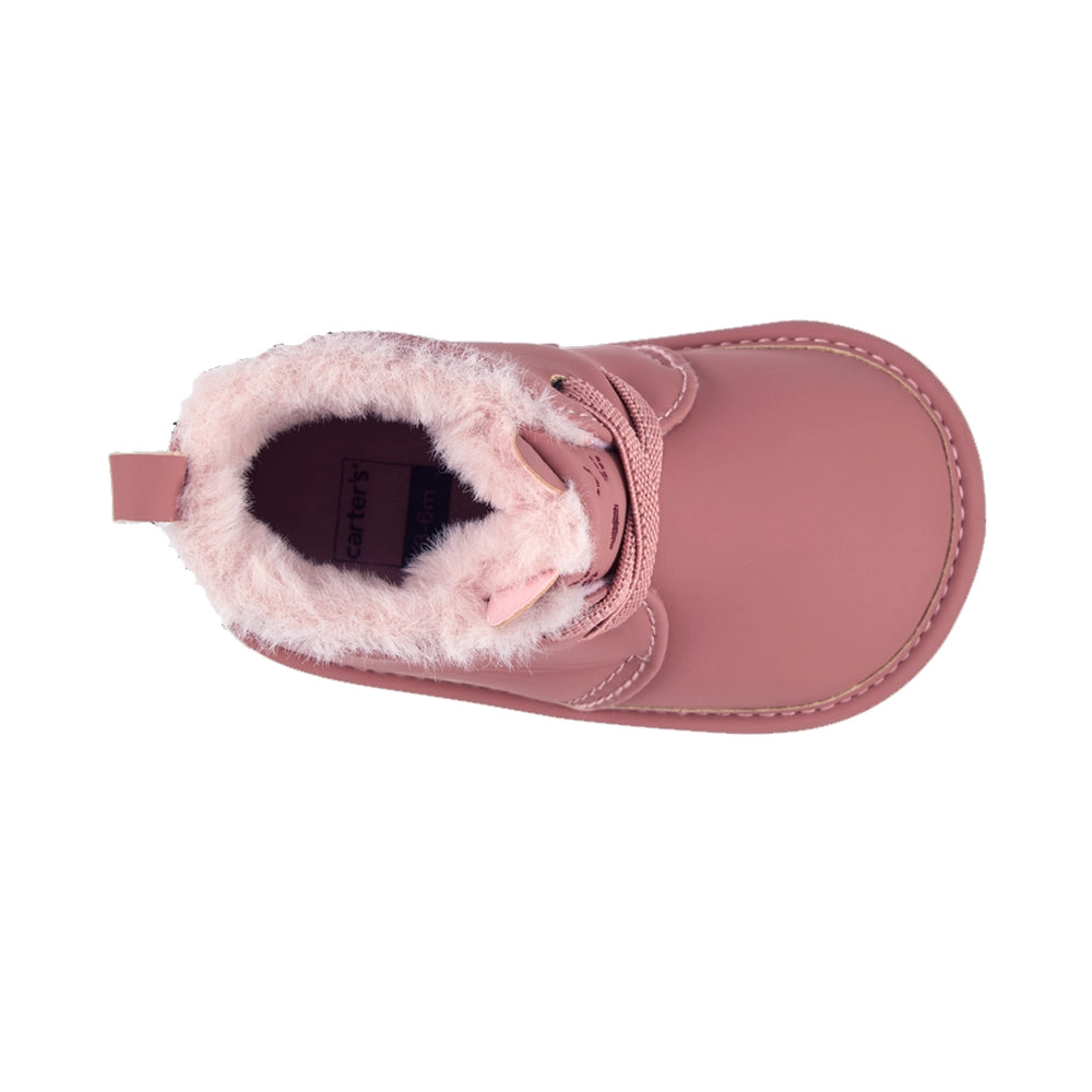 Chaussons en Fausse Fourrure Bébé Carter's - Rose