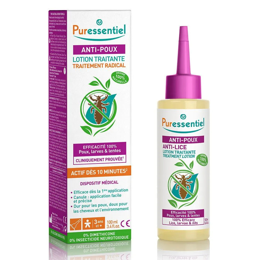 بيور إيسانسيال لوشن ضد القمل 100 مل + مشط