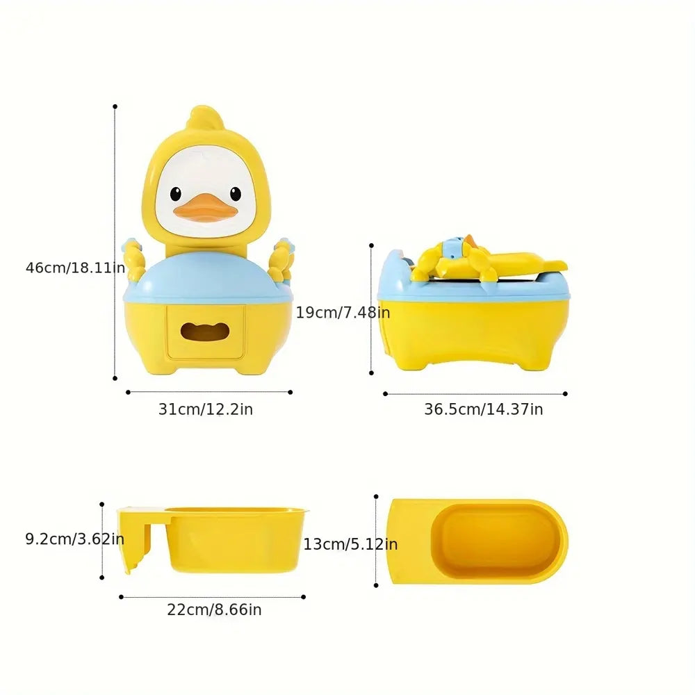 Orinal de aprendizaje con tapa - Tema Pato