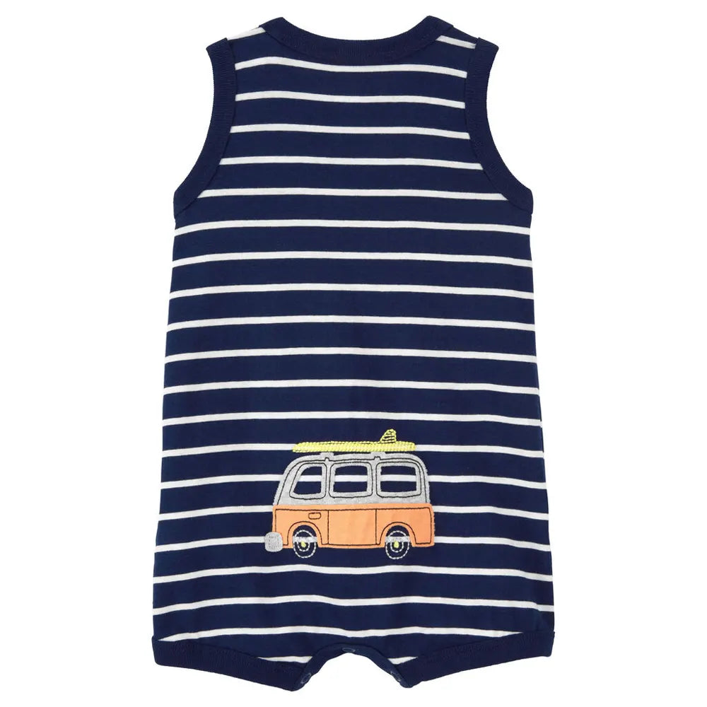 Mono Carter's de algodón a rayas - Azul