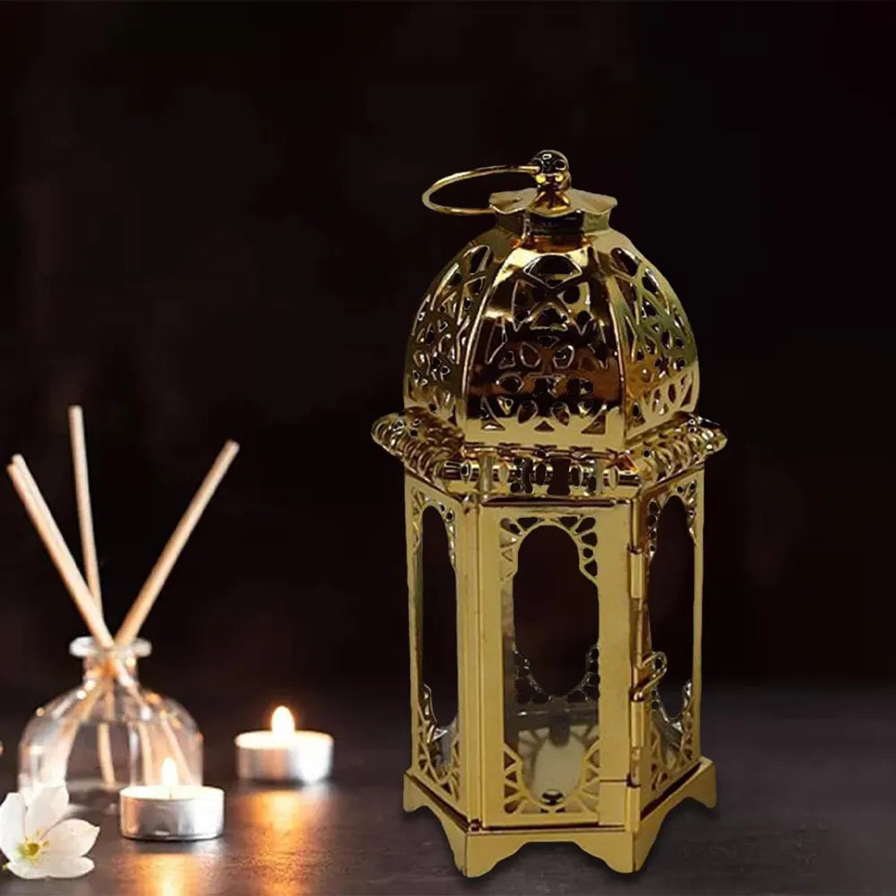 Lanterne de bougie Vintage - Dorée