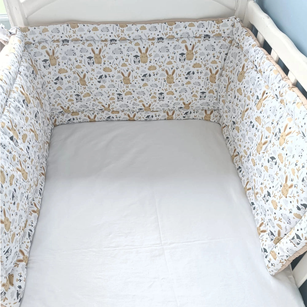 Baby Bulle Tour de Lit avec Boudin 60 x 75 x75 cm - Lapin