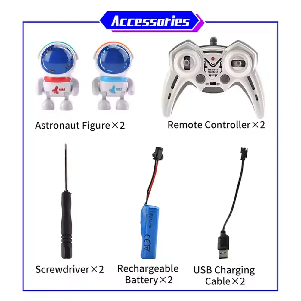 Jeu de Bumper Cars RC – Set de 2 Voitures Télécommandées - 5A+