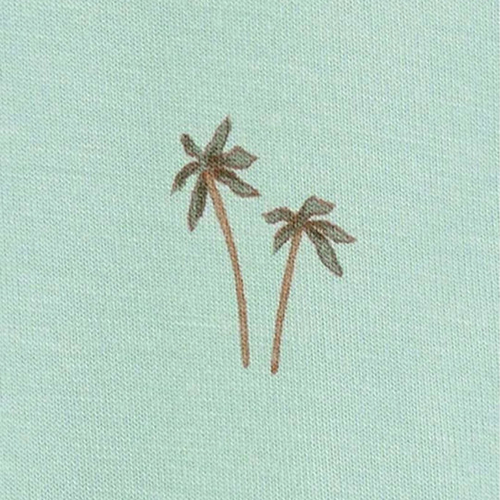 Grenouillère Fermeture Éclair Bidirectionnelle Bébé Garçon Carter's - Palmiers Menthe