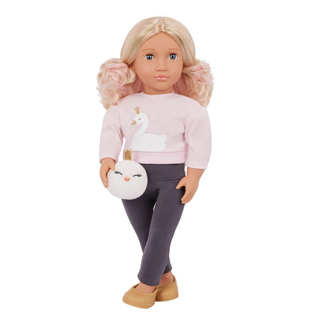 Our Generation Poupée avec Peluche Cygne 46cm 3A+ - Eliana