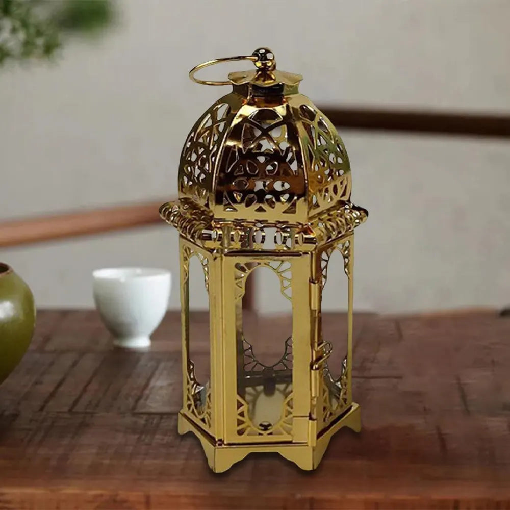 Lanterne de bougie Vintage - Dorée
