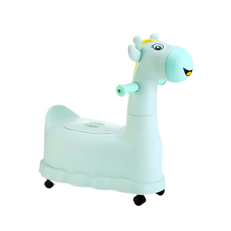 Giraffe Theme Training Potty with Wheels