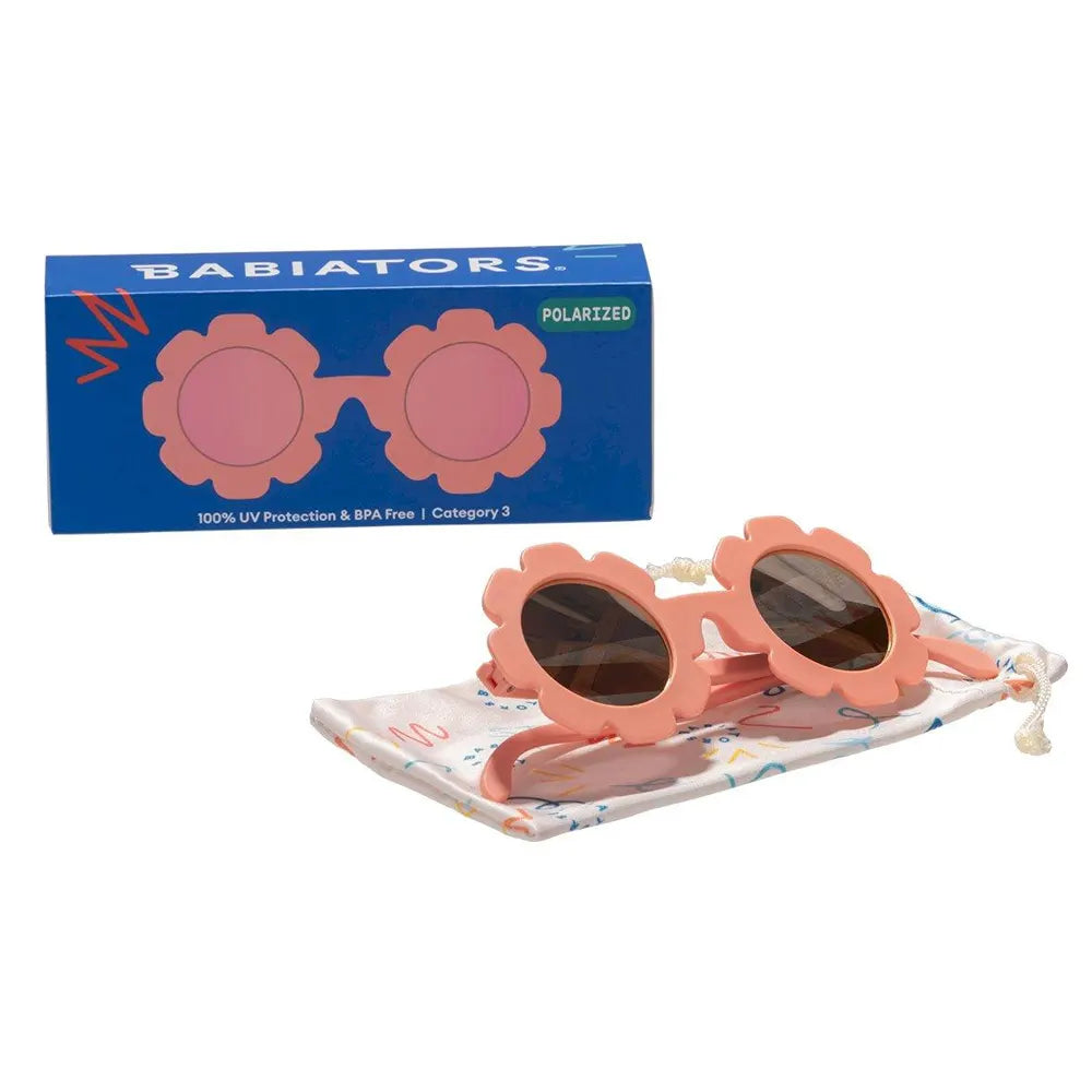 Babiators Gafas de Sol de Flor Polarizadas 0-2 Años - Peachy Keen