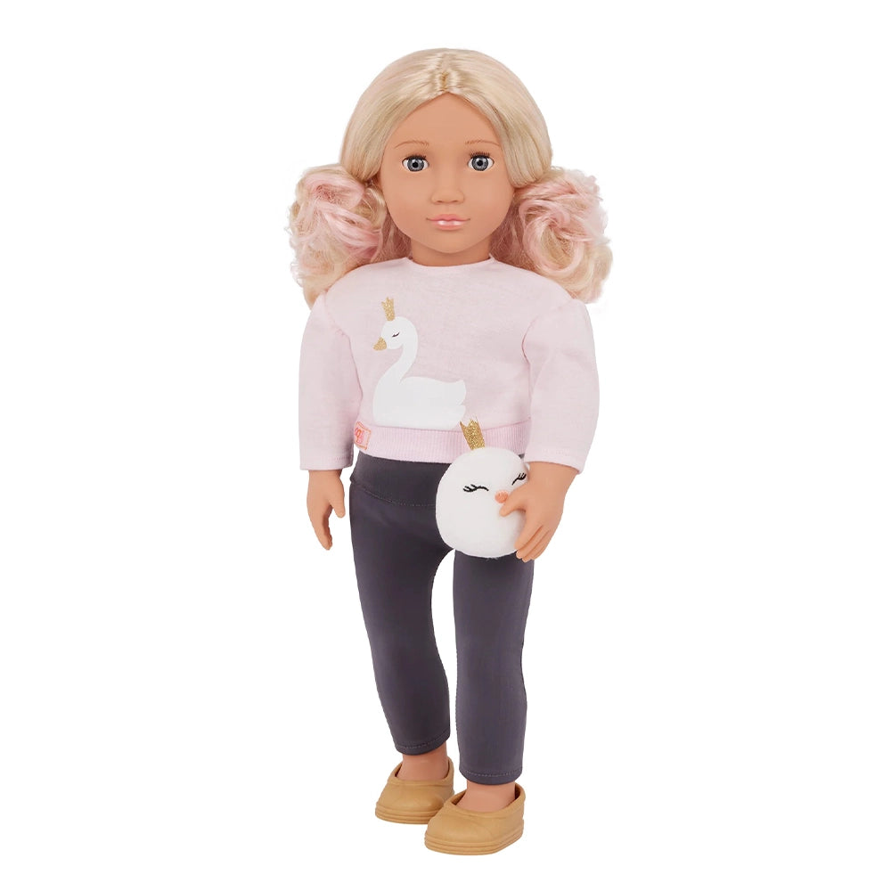 Our Generation 18-inch Doll with Swan Plush 3Y+ - Eliana