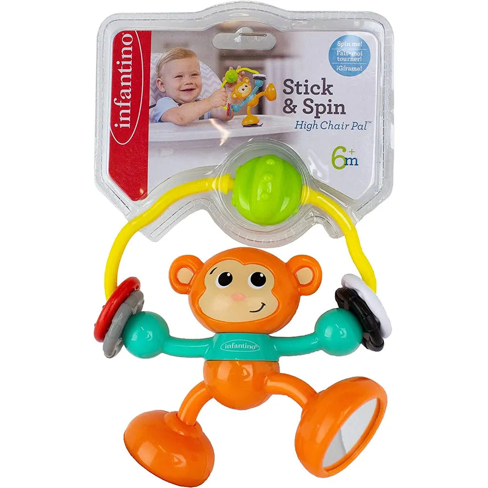 Infantino Jouet Ventouse Singe - 6M+