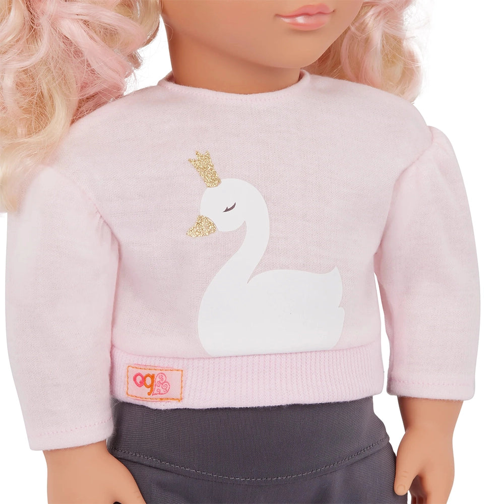 Our Generation Poupée avec Peluche Cygne 46cm 3A+ - Eliana