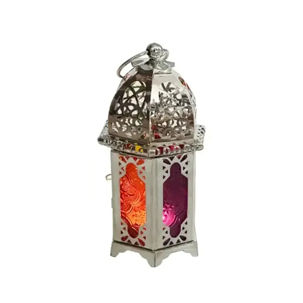 Farol de Metal 7x16 cm - Plateado