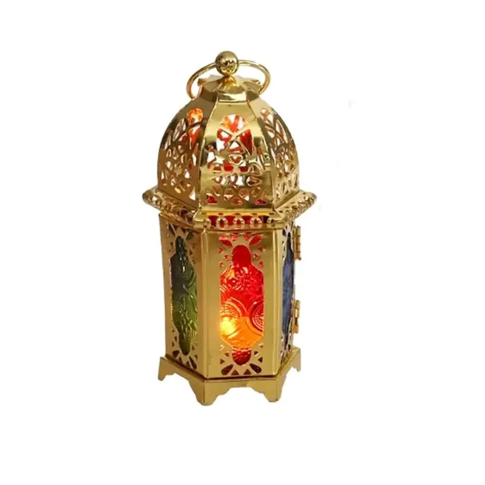 Farol de Metal 7x16 cm - Dorado