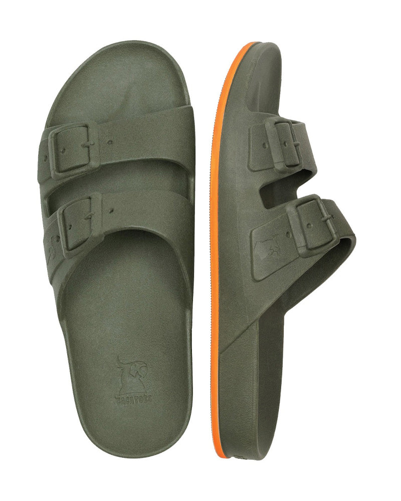 Cacatoès Sandales Parfumées Brasilia Fluo - Kaki & Orange