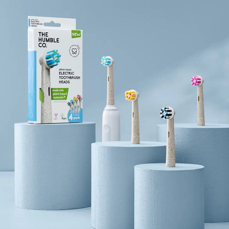 Humble Lot de 4 Cabezales de Cepillo de Dientes Eléctrico Plant-Based