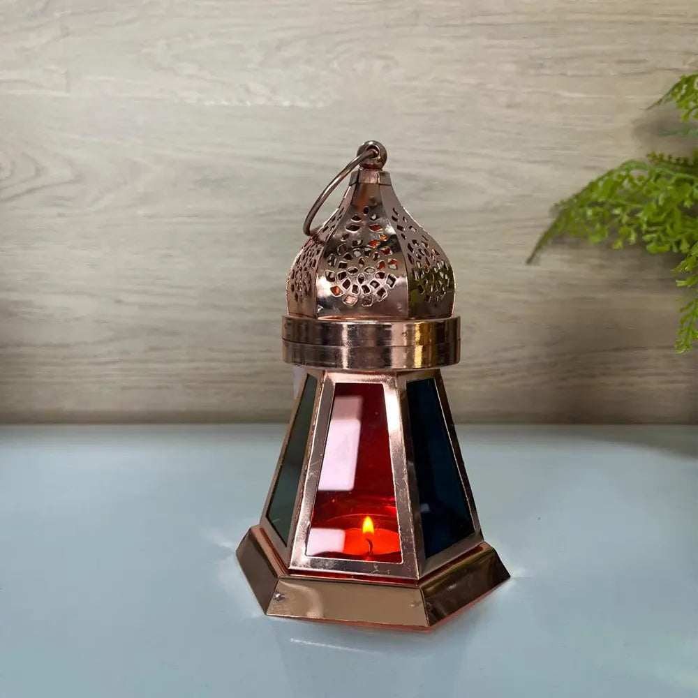 Farol de Metal 11,2x16,7 cm - Bronce