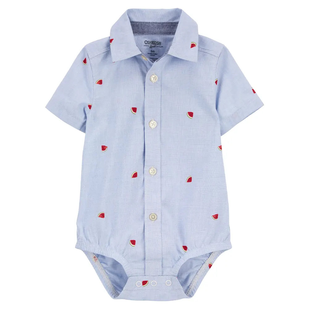 Body Boutonné OshKosh - Pastèque Bleu
