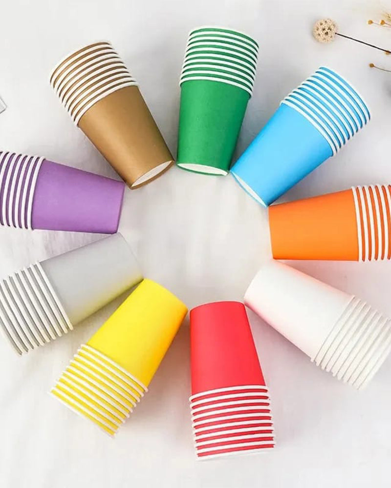 Set de 10 Gobelets Simple - Rouge