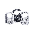Tiny Twinkle Feeder Bib 3 Pack - Black White