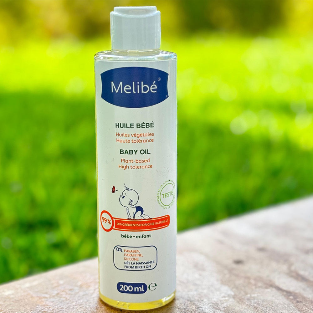 Offer: Melibé Body Oil - 200ml = Free Washcloth!