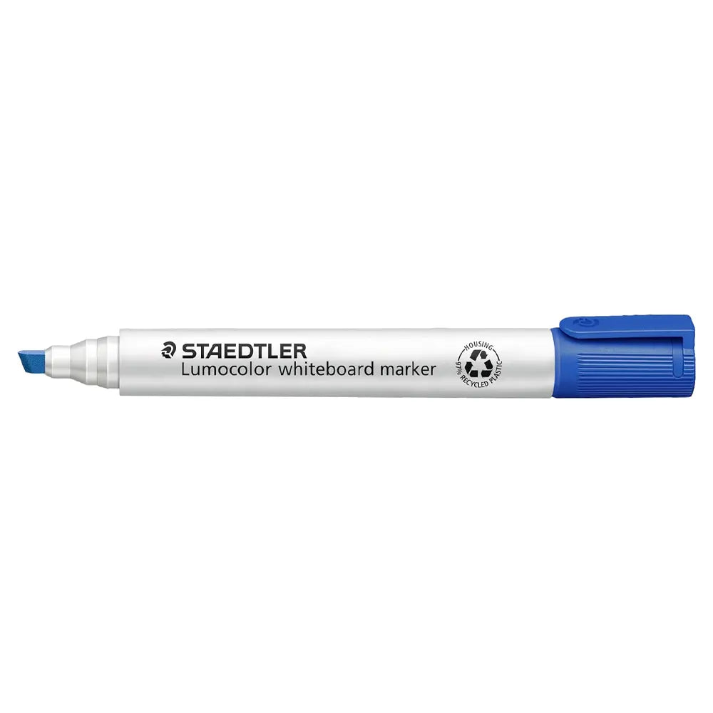 Staedtler Marcador para Pizarra Blanca de Punta Biselada - Azul