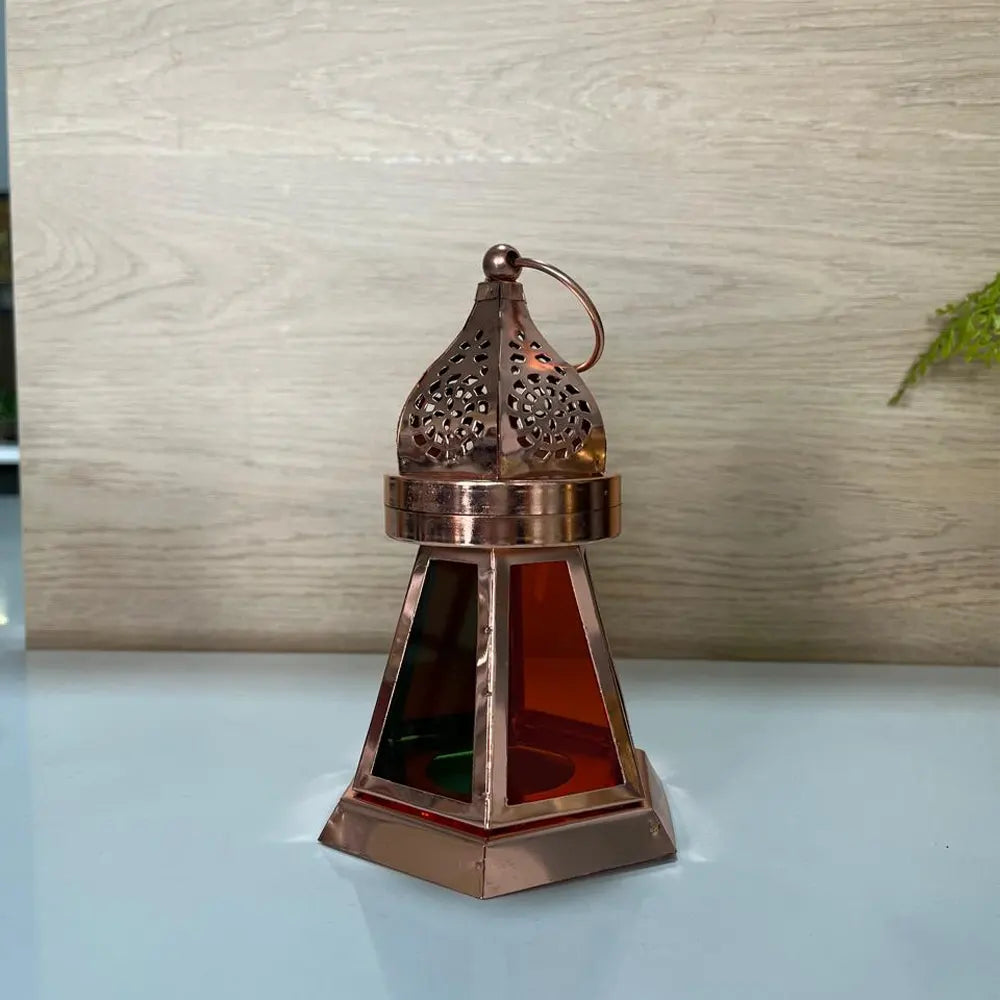 Farol de Metal 11,2x16,7 cm - Bronce