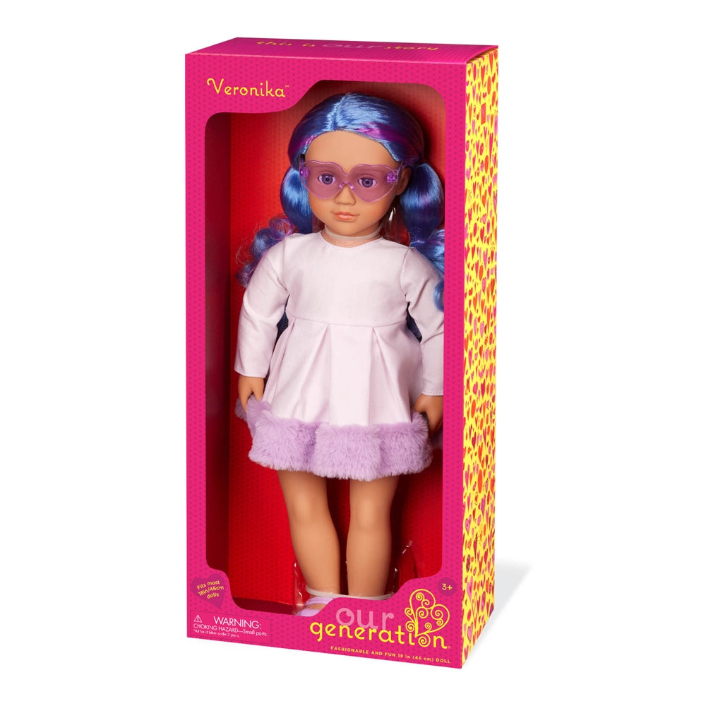 Our Generation 18-inch Doll with Multicolored Hair 3Y+ - Veronika