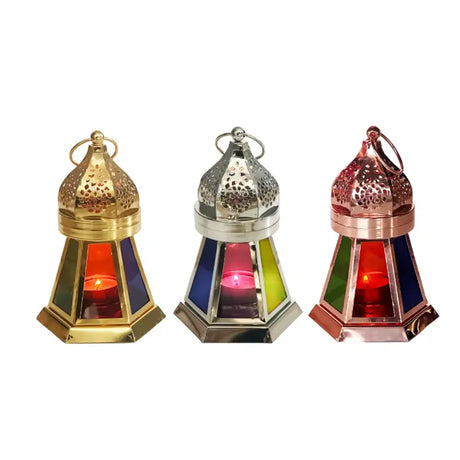 Lanterne en Métal 11,2x16,7 cm - Dorée