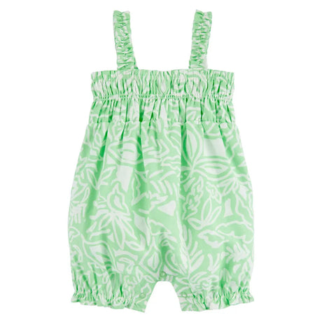 Barboteuse en Sergé Fleuri Carter's - Vert