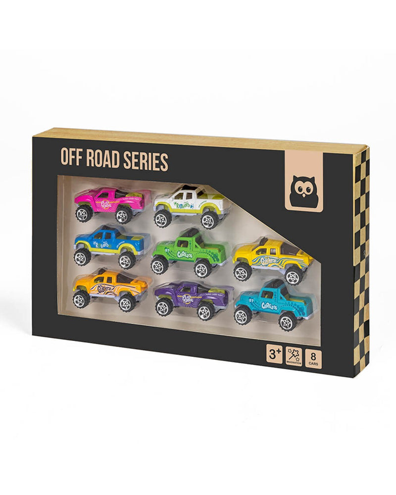 Eurekakids - Set de 8 Voitures en métal 3A+