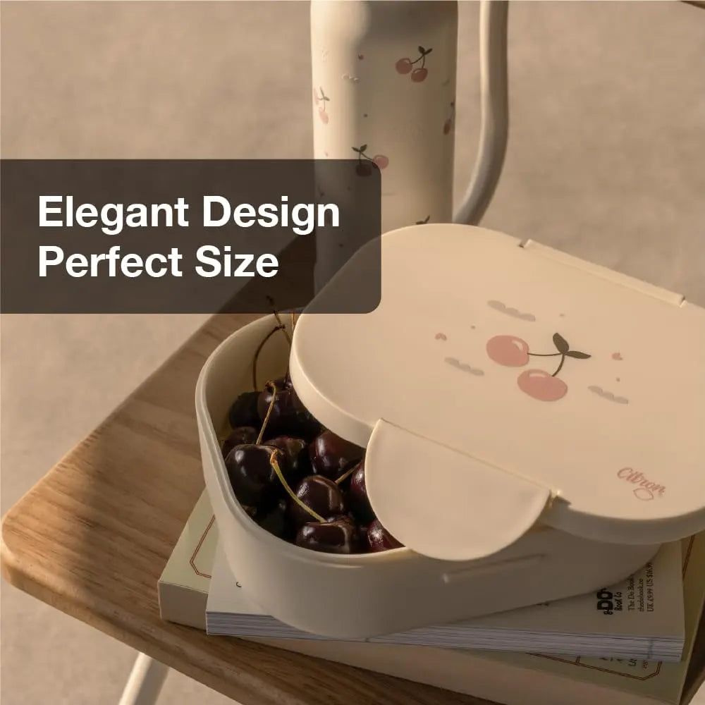 سيترون صندوق غداء عضوي بقسمين – كرز