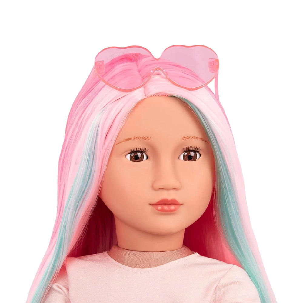 Our Generation Poupée aux Cheveux Multicolores 46cm 3A+ - Rosa