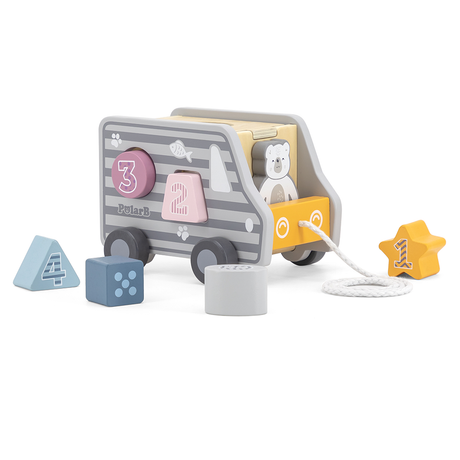 Viga Toys PolarB Camion de Tri de Formes à Tirer 24M+