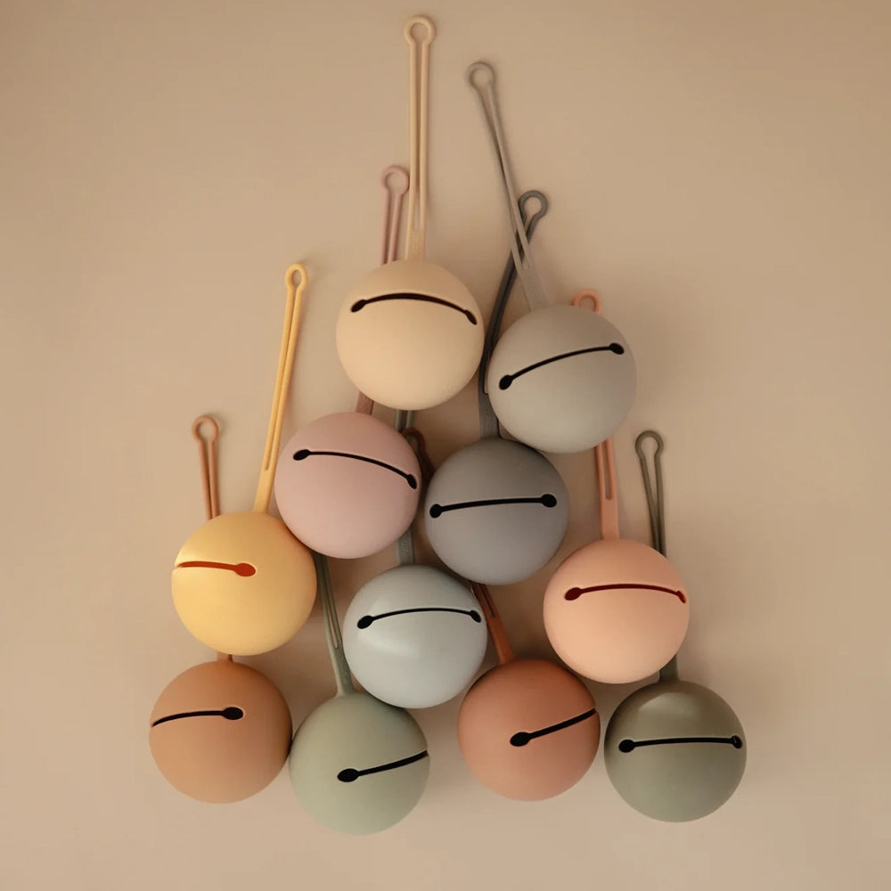 Mushie Étui à Sucette en Silicone - Blush
