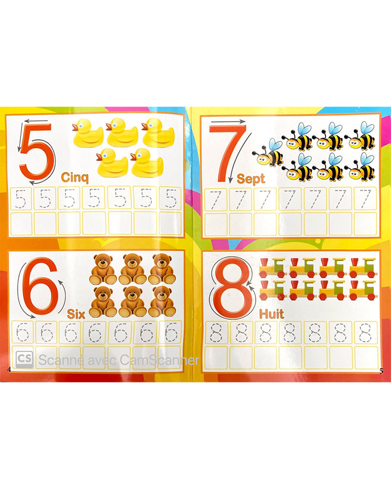 مجموعة من 5 كتب تعليمية باللغة العربية والفرنسية