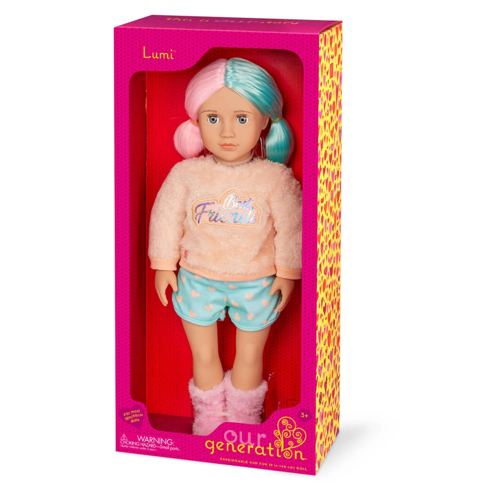 Our Generation 18-inch Doll with Multicolored Hair 3Y+ - Lumi
