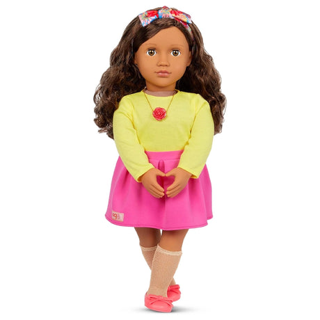 Our Generation Poupée avec Jupe Rose & Collier 46cm 3A+ - Patricia