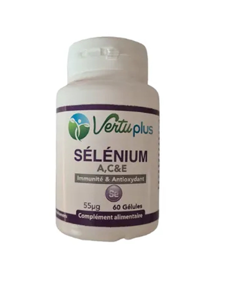 Vertuplus Sélénium 55mg - 60 gél