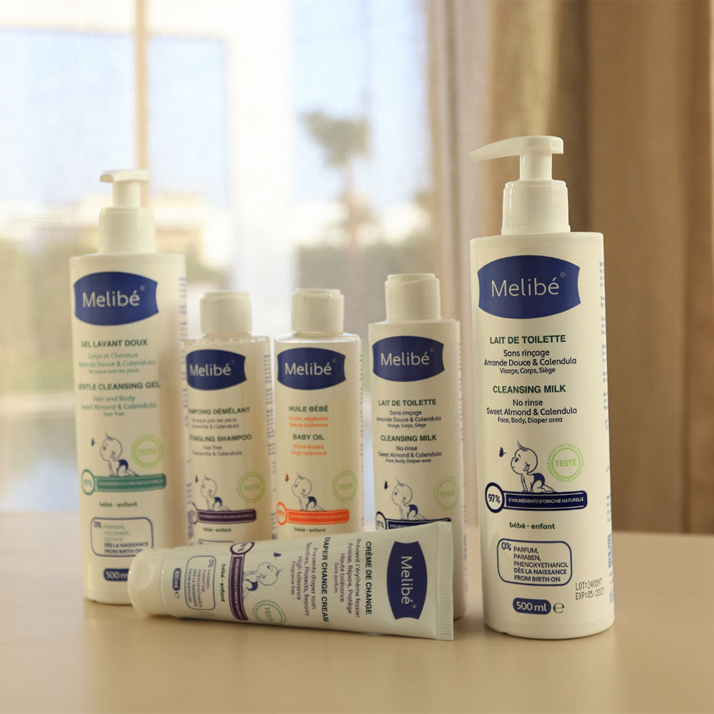 Offer: Melibé Body Oil - 200ml = Free Washcloth!