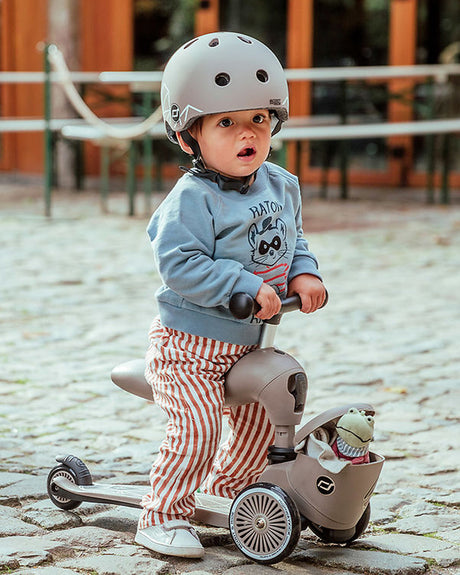 Scoot And Ride Trottinette 2en1 Highwaykick 1 Lifestyle - Brown Lines