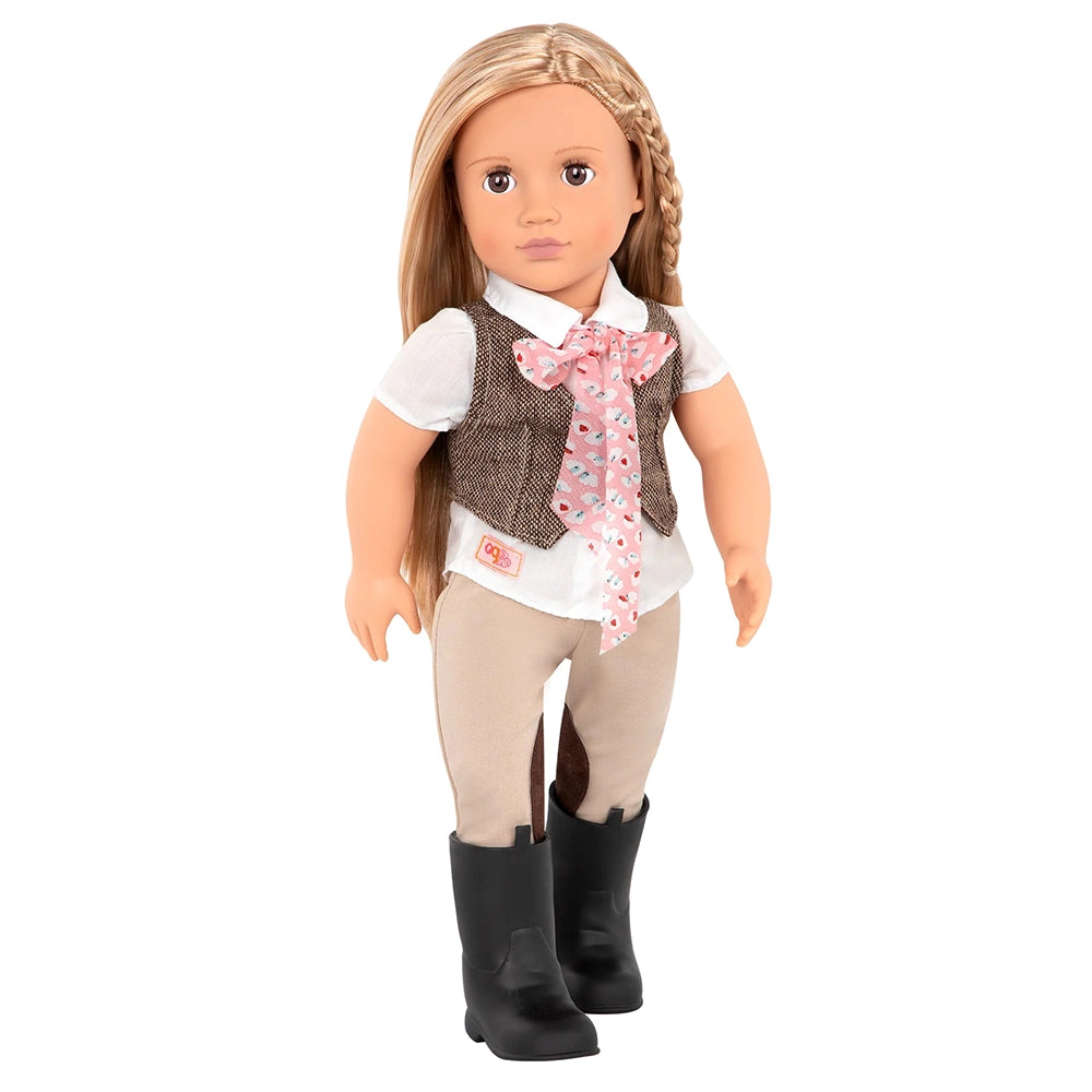 Our Generation Horseback Riding Doll with Blonde Hair 46cm 3Y+ - Leah